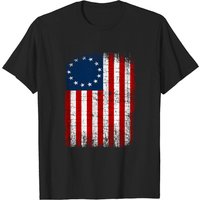 T-shirt USA 13 étoiles drapeau 1776 pour hommes