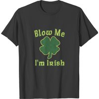 T-shirt Vintage Blow Me I'm Irish pour Hommes