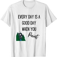 Chaque jour est un bon jour quand vous peignez - T-shirt montagne pour hommes — T-shirts pour hommes