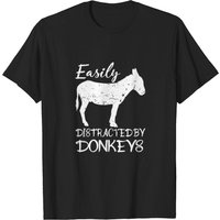 T-shirt pour homme "Facilement Distrait par un Donkey Outfit — T-shirts pour hommes