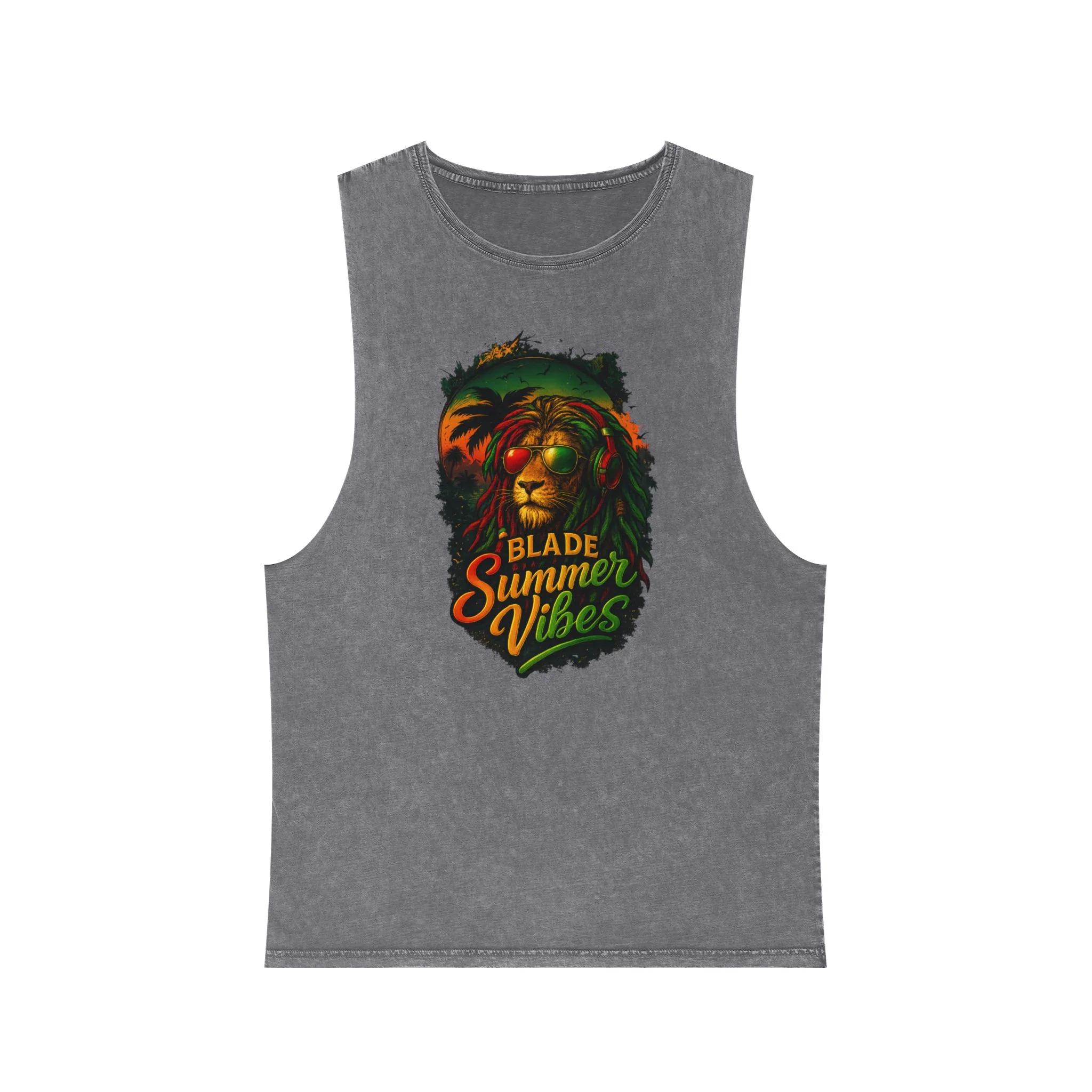 Printify Rasta Lion Débardeur Ash Stone XS — Accessoires de mode
