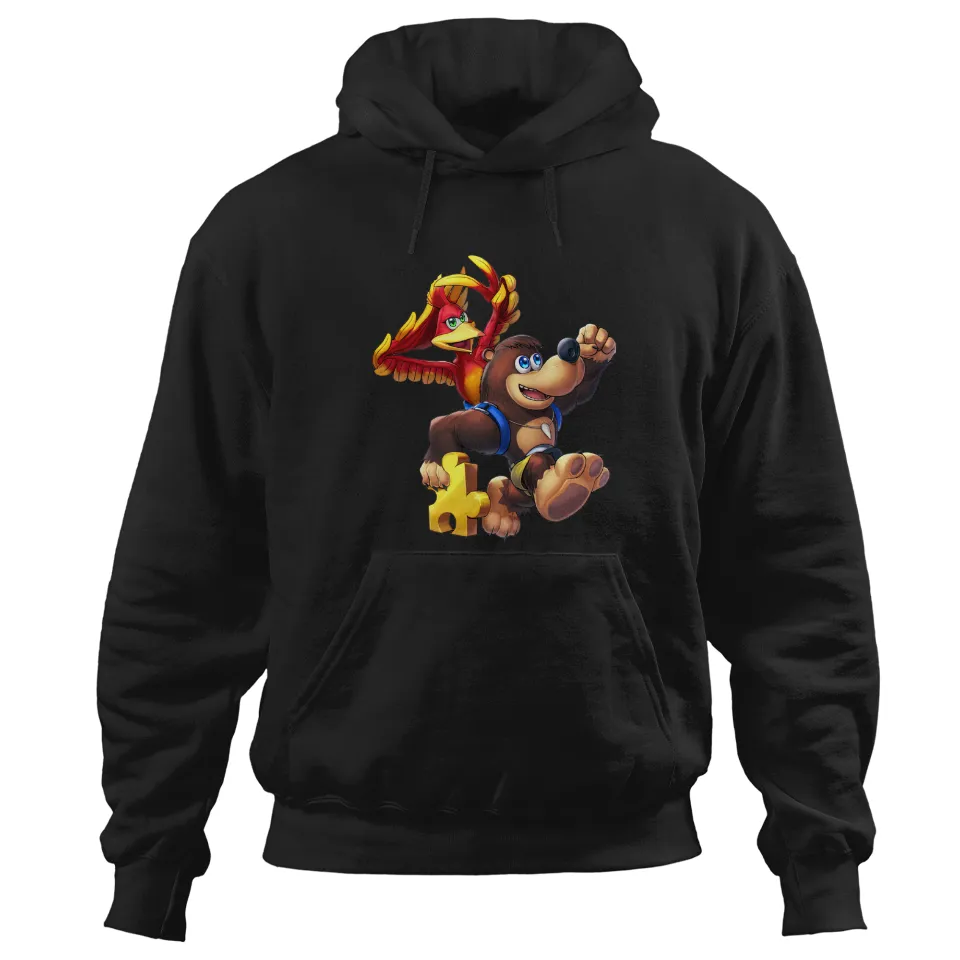 Banjo And Kazooie Unisex Black Hoodie