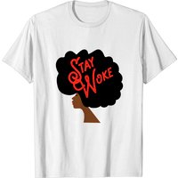 T-shirt Afro Cheveux Naturels Stay Woke pour Hommes — T-shirts pour hommes