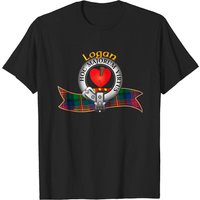 T-shirt Logan Clan Tartan Crest Motto pour hommes — T-shirts pour hommes