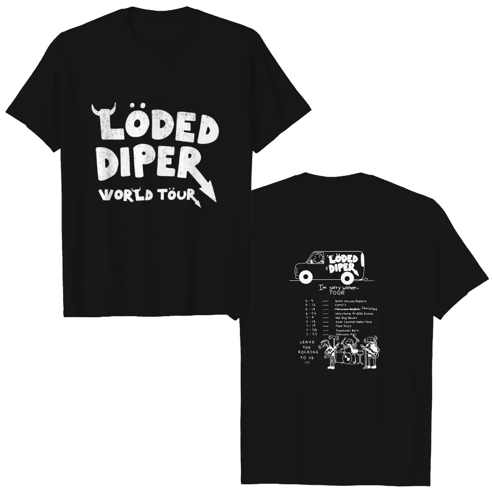 2022 Loded Diper Tour Men's T-Shirt Printed on Both Sides