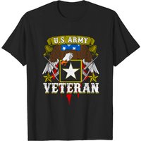 T-shirt US Military Veterans pour hommes en noir — T-shirts pour hommes