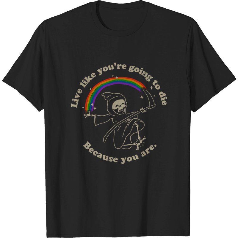 Life Is Hard - Vivez Comme Si Vous Alliez Mourir T-shirt pour Hommes — T-shirts pour hommes