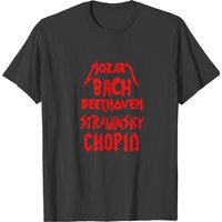 T-shirt pour hommes de style Heavy Metal avec compositeurs classiques