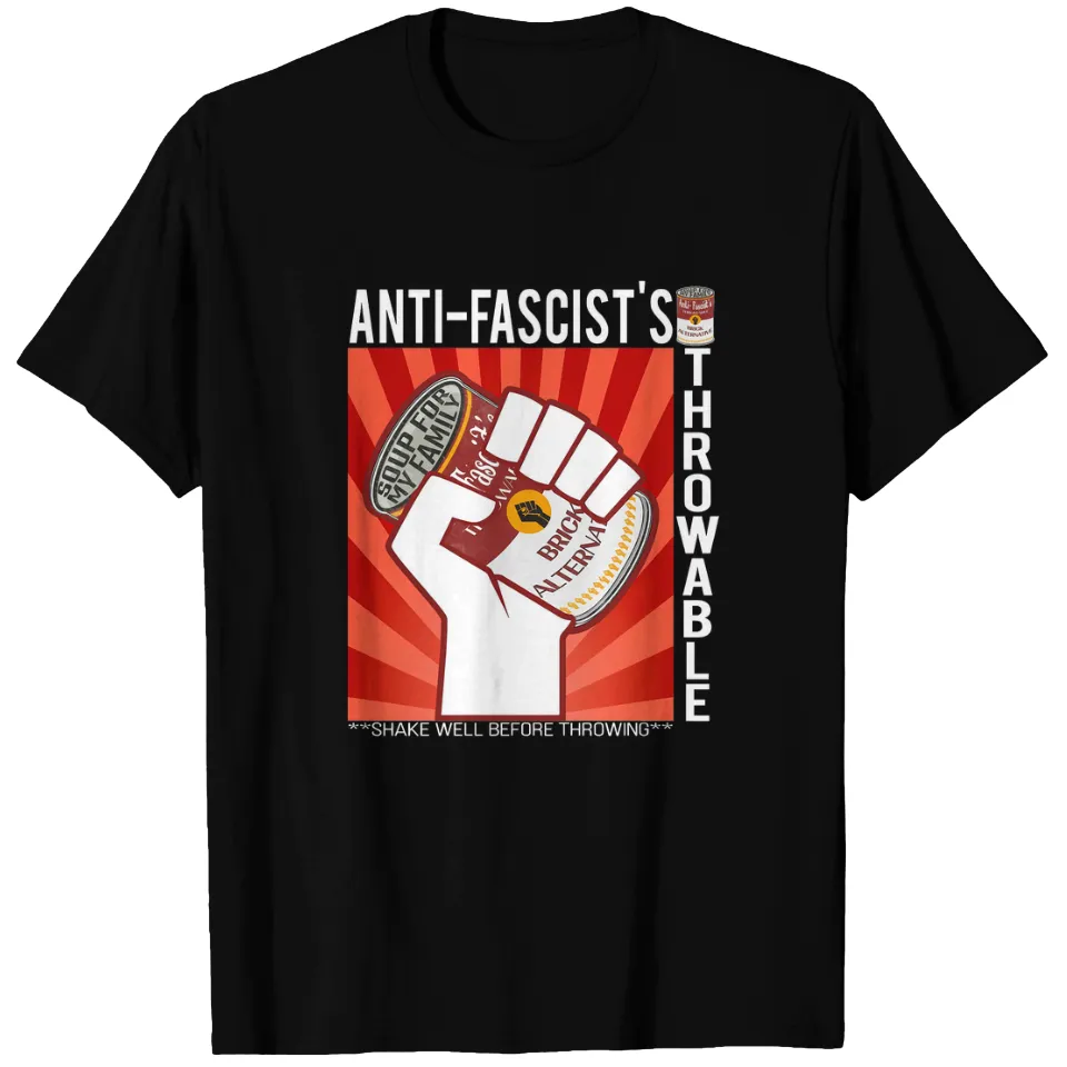 Antifa Soup T-Shirt for Men - Black — Mens T Shirts