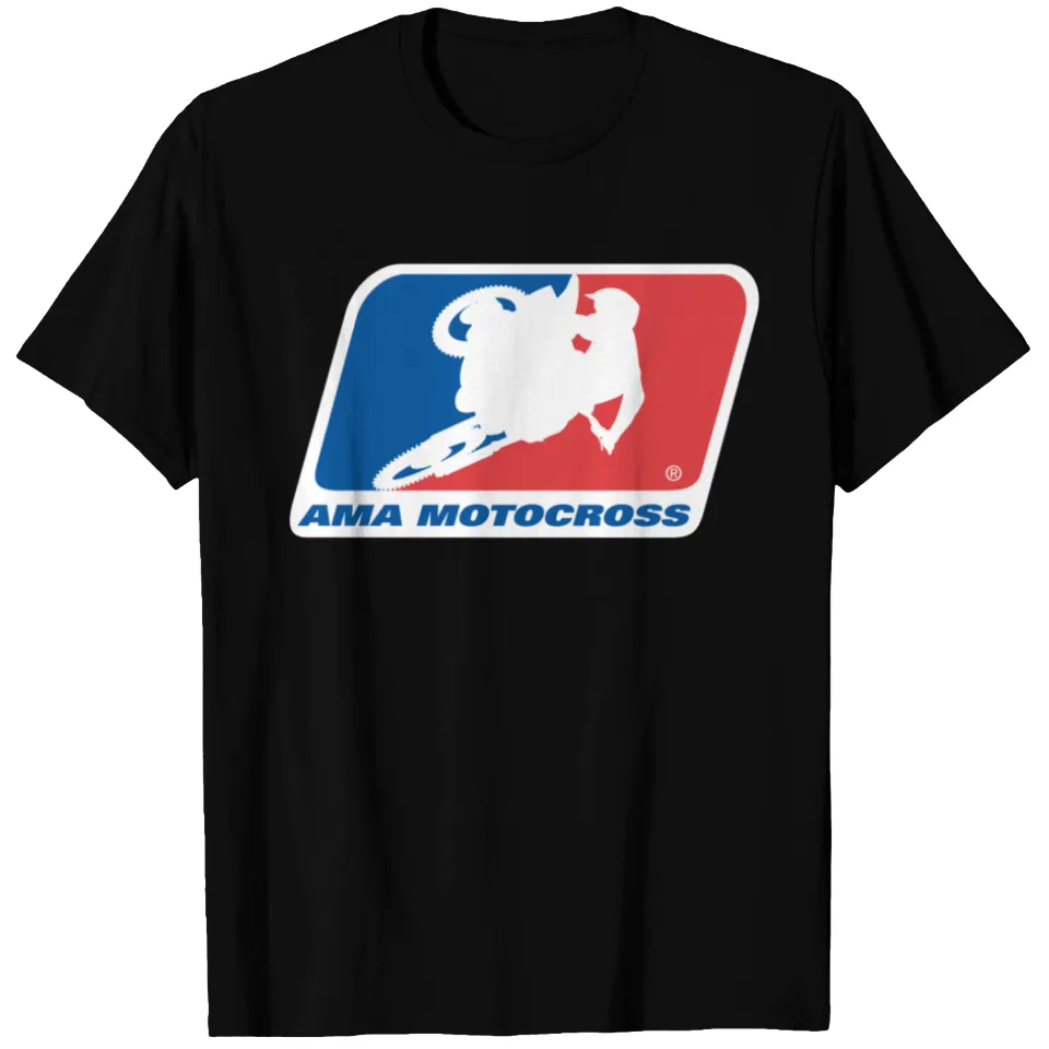T-shirt Logo Ama Motocross pour Hommes en Noir — T-shirts pour hommes