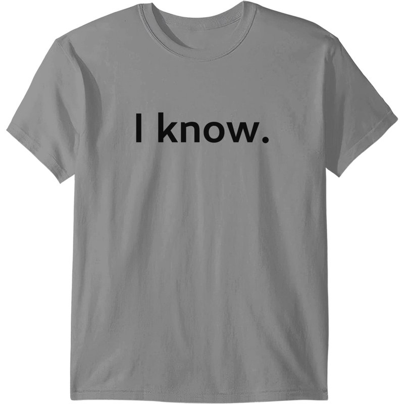T-shirt I Know pour hommes en bleu royal — T-shirts pour hommes