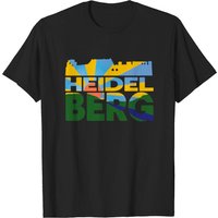 T-shirt Heidelberg Château et Paysage pour Hommes — T-shirts pour hommes