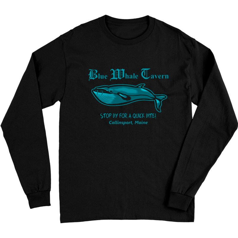 T-shirt à manches longues Dark Shadows Blue Whale Tavern pour unisexe — T-shirts pour hommes