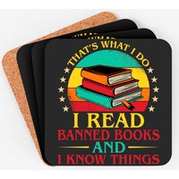 That's What I Do I Read Banned Books Coasters — Coasters & Placemats
