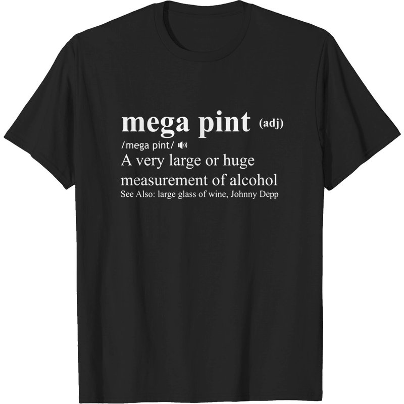 T-shirt Mega Pint pour hommes - Noir