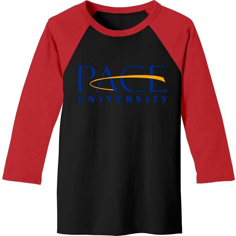 University Pace Men's Baseball Tees - Black/Red — Mens T Shirts