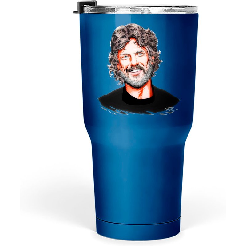 Kris Kristofferson Tumblers 30 Oz by Paul Cemmick — Mugs & Tumblers