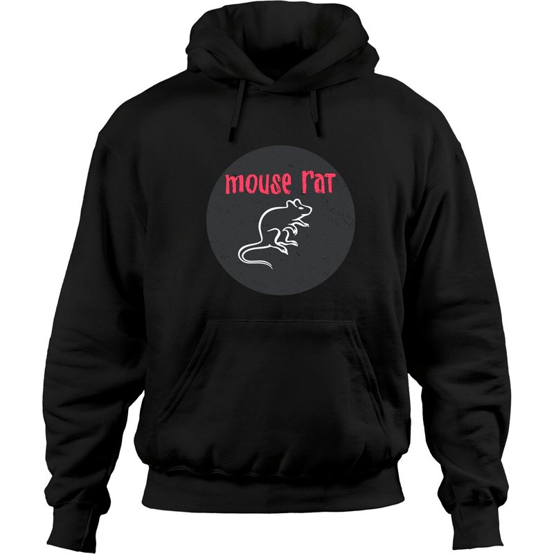 Mouse Rat Parks And Rec Distressed Rat Hoodies