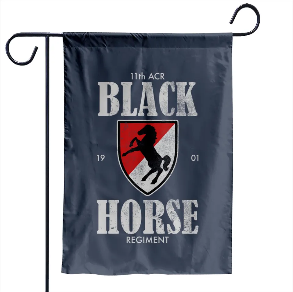 Drapeau de jardin régiment blindé 11e (distressé) - 11,8" x 17,7 — Drapeaux décoratifs