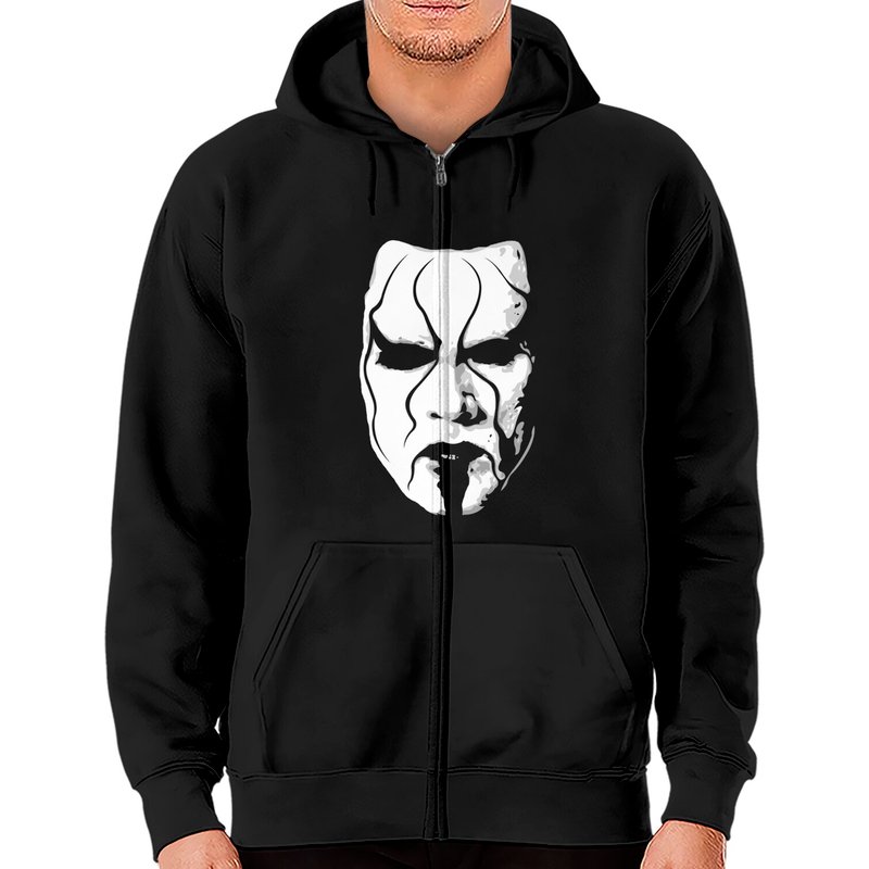 Sting Zip Hoodies for Unisex in Black