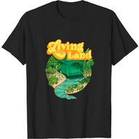 T-shirt Living With The Land pour hommes en noir