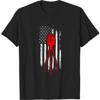 T-shirt Land Surveyor Drapeau USA pour Hommes