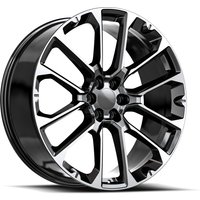 O.E. Revolution G-40 Gloss Black Machined Wheels - 22x9 - 6x139.7