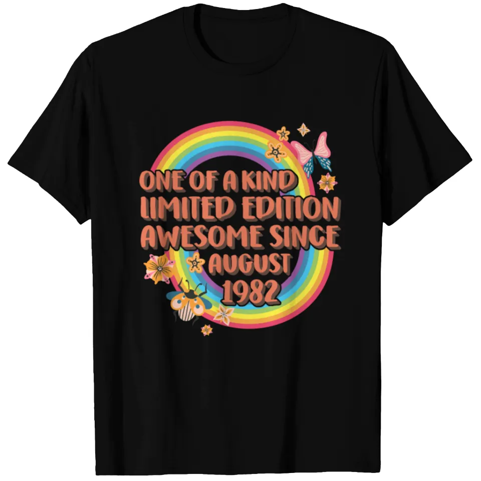 T-shirt Vintage 40 Ans pour Hommes - Génial Depuis Août 1982