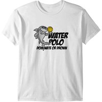 Dominate or Drown Funny Water Polo Shark T-Shirt