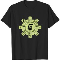 T-shirt Mexicain Train Choo Choo Dominoes pour hommes