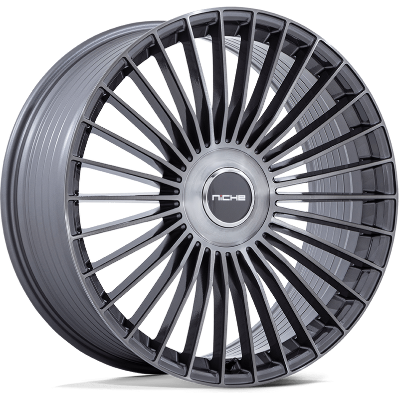 Niche NC282 Serene Gloss Titanium Brushed Wheels 20x10.5 5x108 — Wheels & Rims