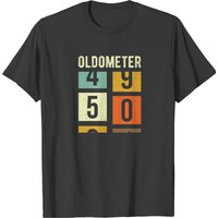 T-shirt Cadeau d'Anniversaire 50 ans Oldometer pour Hommes