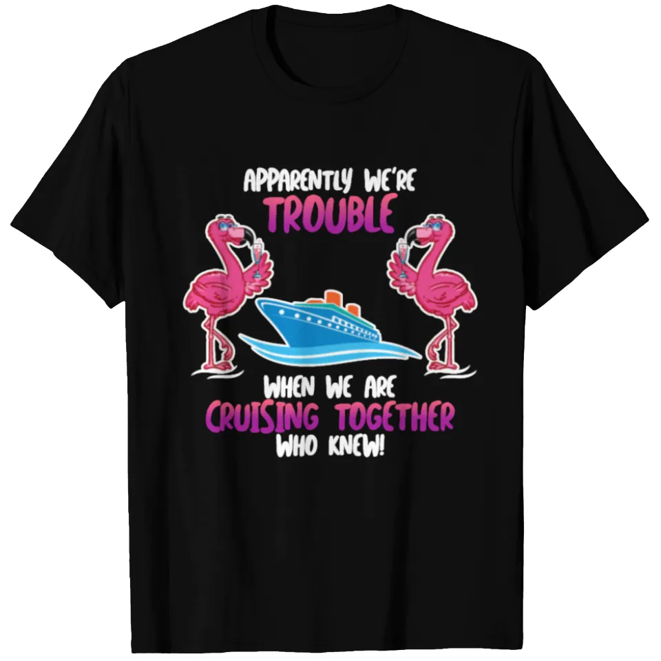T-shirt Apparemment Nous Sommes Un Problème Flamant Croisière pour Hommes — T-shirts pour hommes