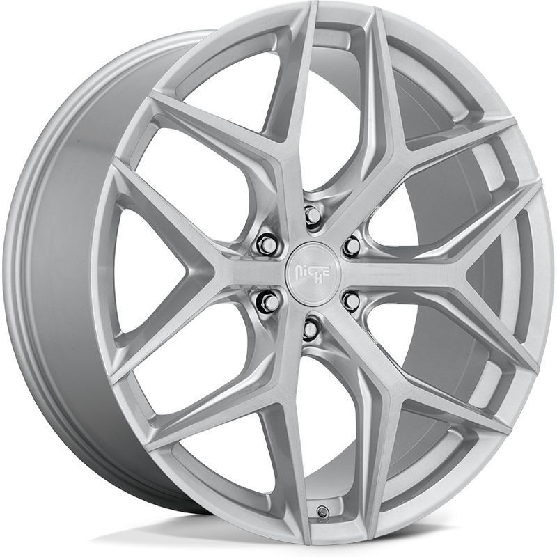 Niche M233 Vice SUV Silver 22x9.5 Wheels 6x139.7 Bolt Pattern — Wheels & Rims