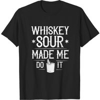 T-shirt pour hommes avec recette de cocktail Whiskey Sour — T-shirts pour hommes