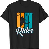 Snow Rider Fun Board Trick Winter Stunt T-shirt for Men