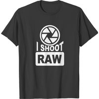 I Shoot Raw Photography T-shirt for Men