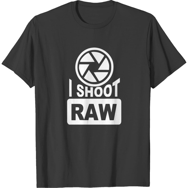 T-shirt I Shoot Raw Photography pour hommes — T-shirts pour hommes