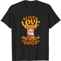 T-shirt pour hommes Live, Love, Rescue Dogs — T-shirts pour hommes