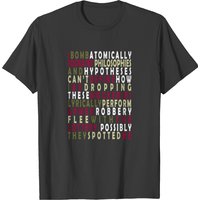 T-shirt classique Hip Hop Lyrics pour hommes en noir — T-shirts pour hommes