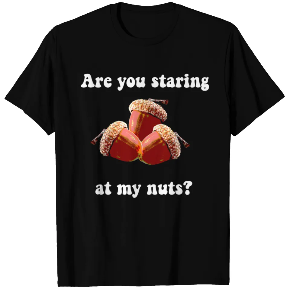 Are You Staring At My Nuts T-Shirt for Men — Mens T Shirts