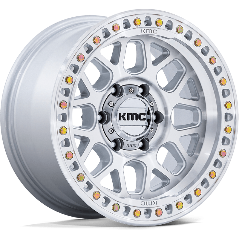 KMC Wheel KM549 GRS Machined Silver - 20x9 - 5x127 - 0 Offset — Wheels & Rims