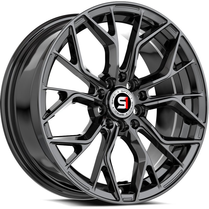 Roues Spec-1 SP-76 Noir Brillant - 16x6.5 - Motif de Boulons 5x100 — Roues et jantes