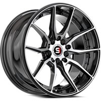 Roues Spec-1 SP-77 Noir Brillant Usiné - 16x8, 5x100, 20 Offset — Roues et jantes