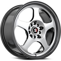 Spec-1 SPT-36 Gloss Black Machined Wheels - 16x7 - 5x100 Bolt Pattern — Wheels & Rims
