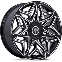 DUB DC274 Anomaly Gloss Black Milled Wheels - 24x9 - 5x115 — Wheels & Rims