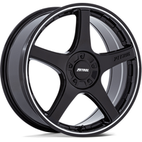Roues Petrol PE003 P2E Noires Brillantes 17x8 5x108