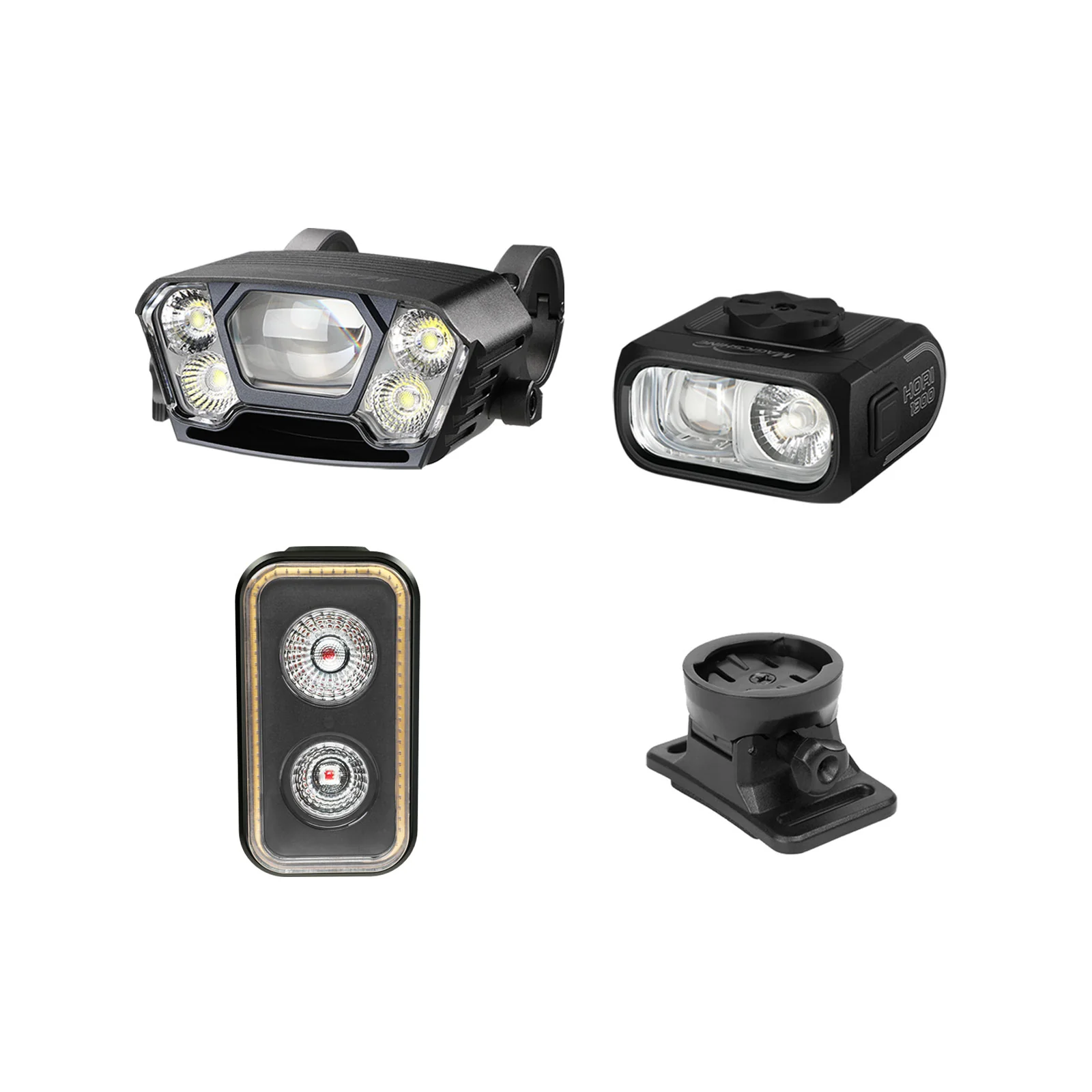 Monteer 12000 + Hori 1300 + Seemee 300 Bike Light Bundle