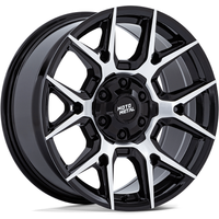 Roues Moto Metal MO813 Mason Machined Black - 17x8.5 - 6x135 — Roues et jantes