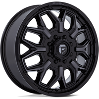 Fuel D875 Flux Dually Gloss Black Brush Wheels - 20x8.25 — Wheels & Rims